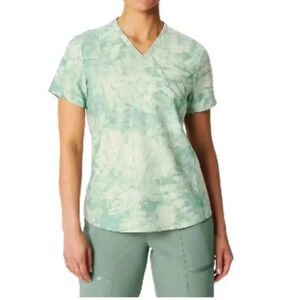 Fabletic Vital 1-Pocket Scrub Tie Dye Top